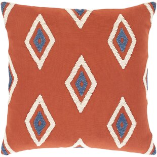 MISC Stonewall Red Decorative Pillow Black Orange Geometric Traditional Polyester One 