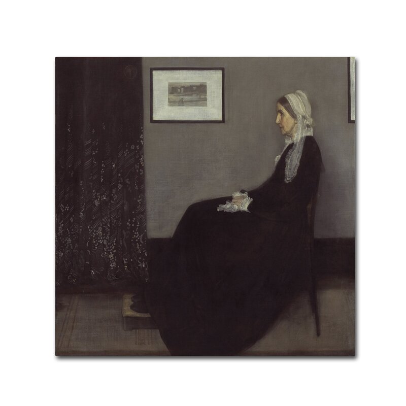 Trademark Art 'Whistlers Mother' Oil Painting Print