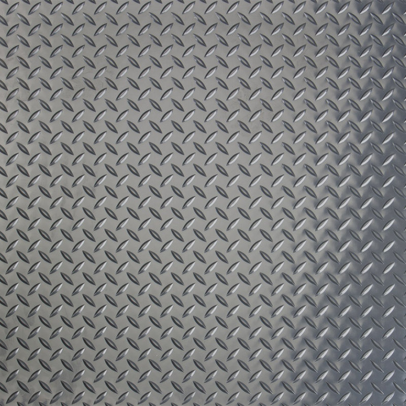 G Floor Diamond Tread 7 5 Ft X 17 Ft Garage Flooring Roll In Gray Reviews Wayfair