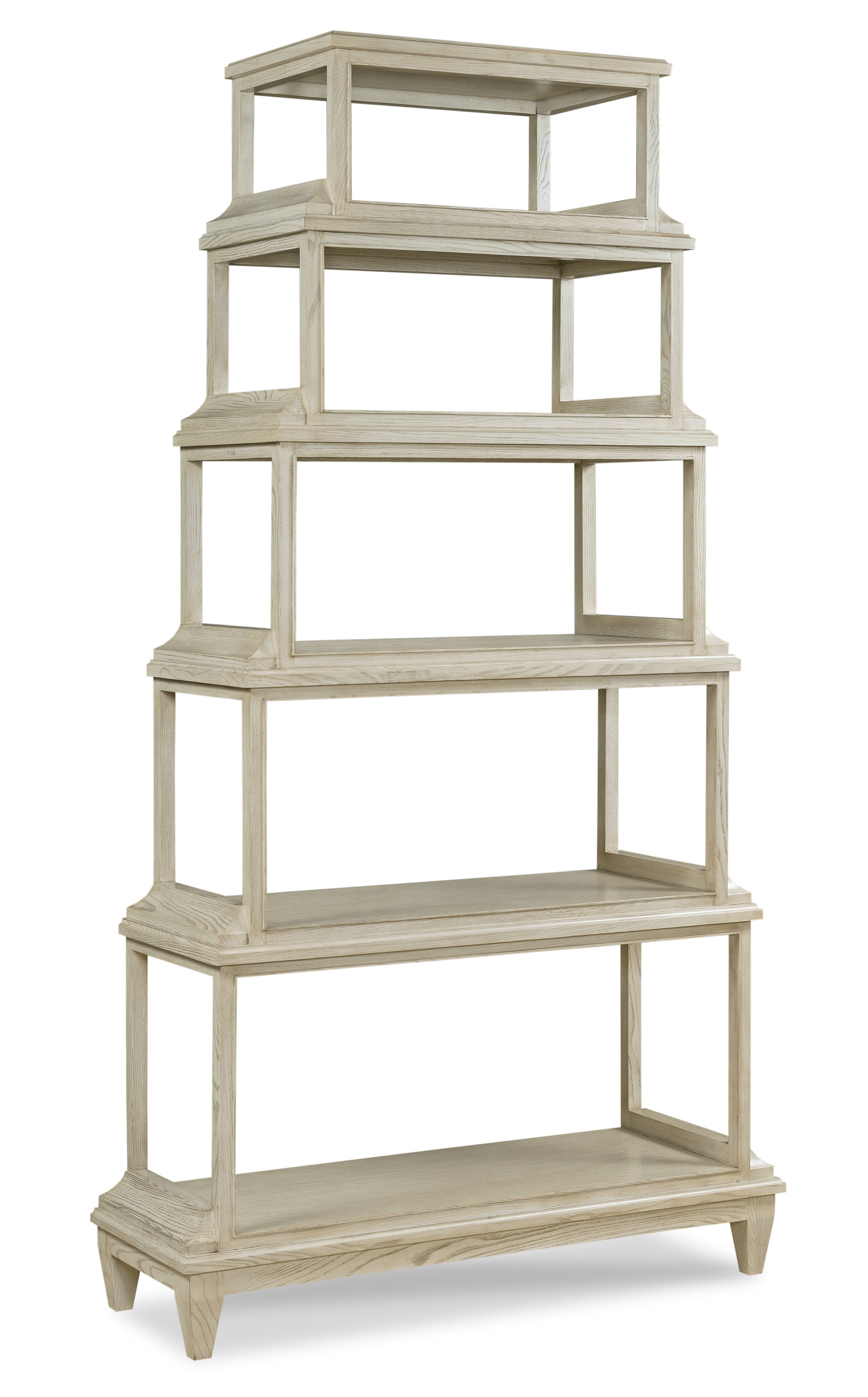 WoodbridgeFurniture Slate 48'' W Solid Wood Etagere Bookcase Wayfair