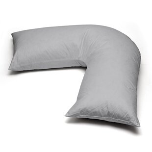 v shaped pillows with pillowcase V Shaped Pillows with Free White Cover Extra Hollowfibre Cushioning Supports Neck Head & Back V Pillow With Pillowcase 