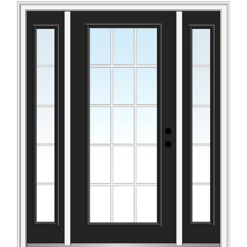 Verona Home Design Smooth Prefinished Fiberglass Prehung ...