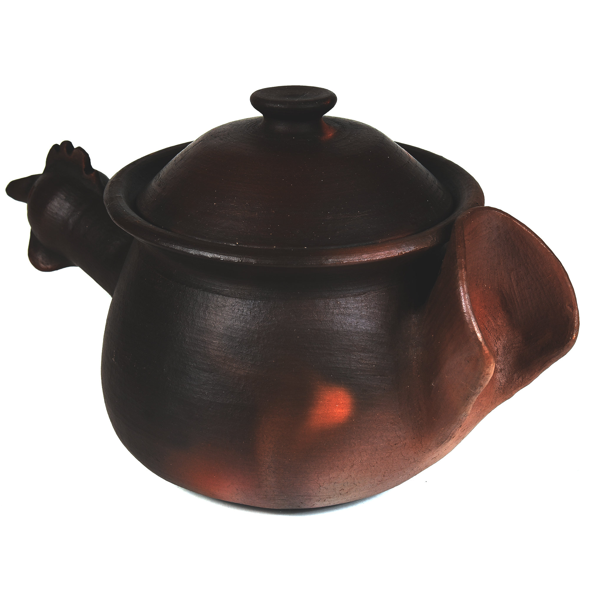 Ancient Cookware 2 qt. Terracotta Dutch Oven with Lid | Wayfair