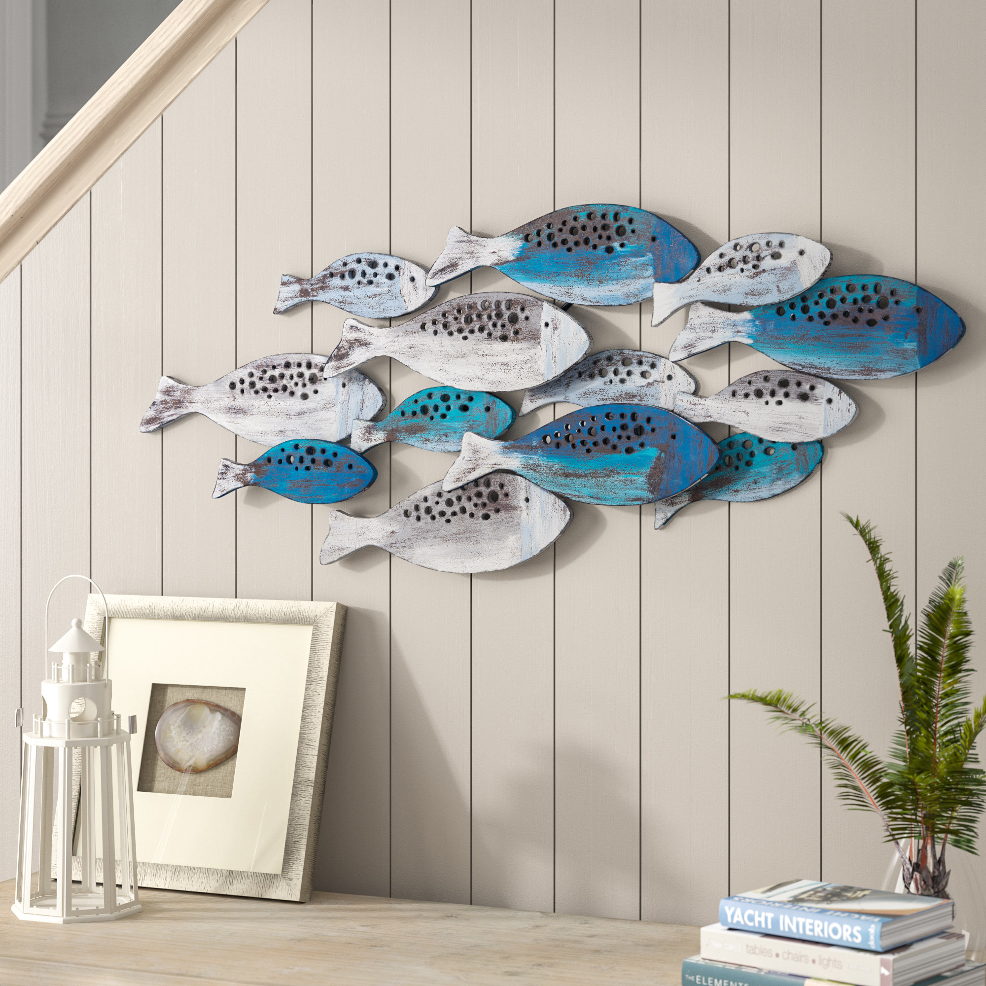 Dovecove School Of Fish Modern Metal Wall Decor Reviews Wayfair School Of Fish Modern Metal Wall Decor