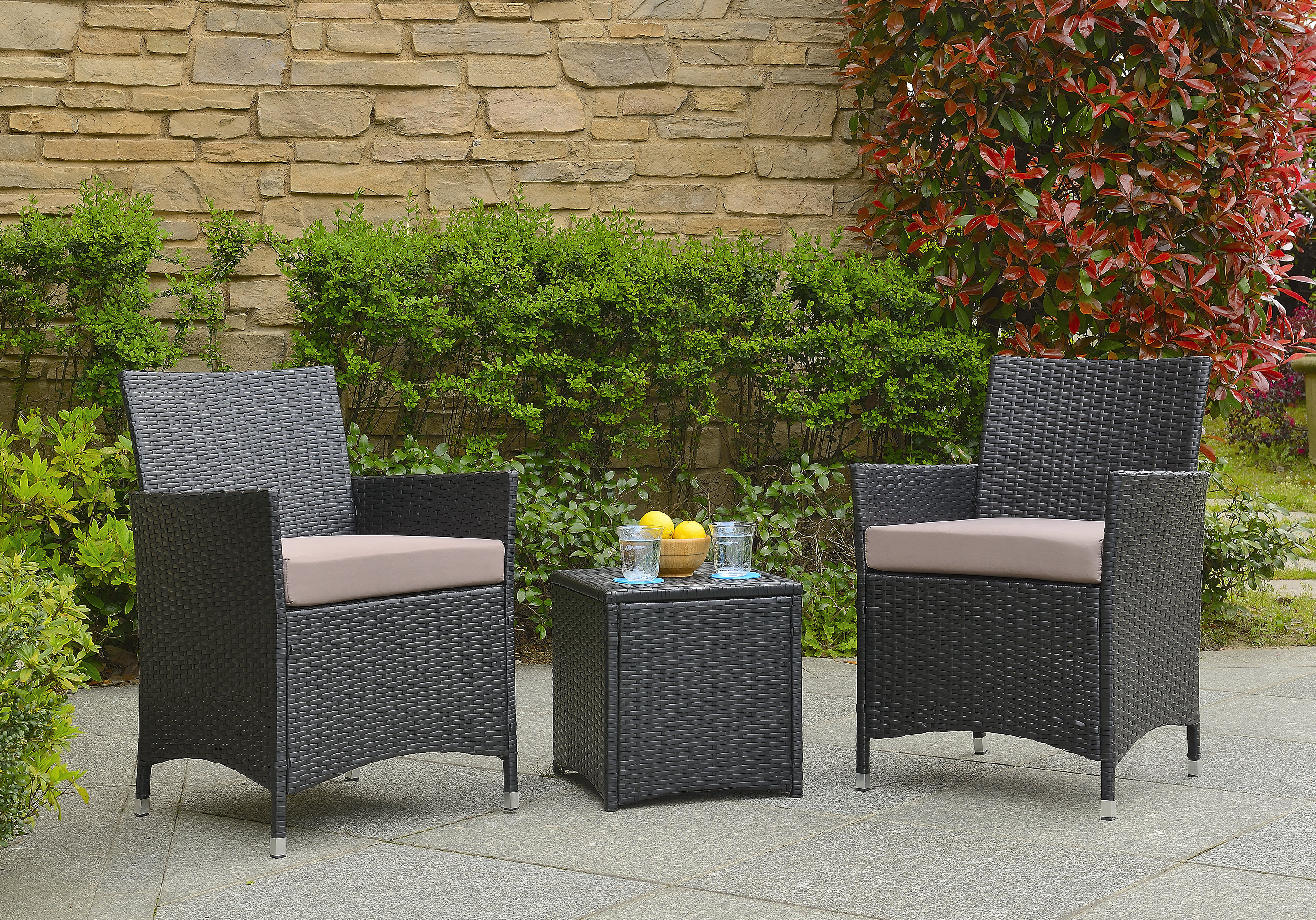 Wrought Studio Minden 3 Piece Conversation Set With Cushions Wrought Studio Minden 3 Piece Conversation Set With Cushions Reviews Wayfair