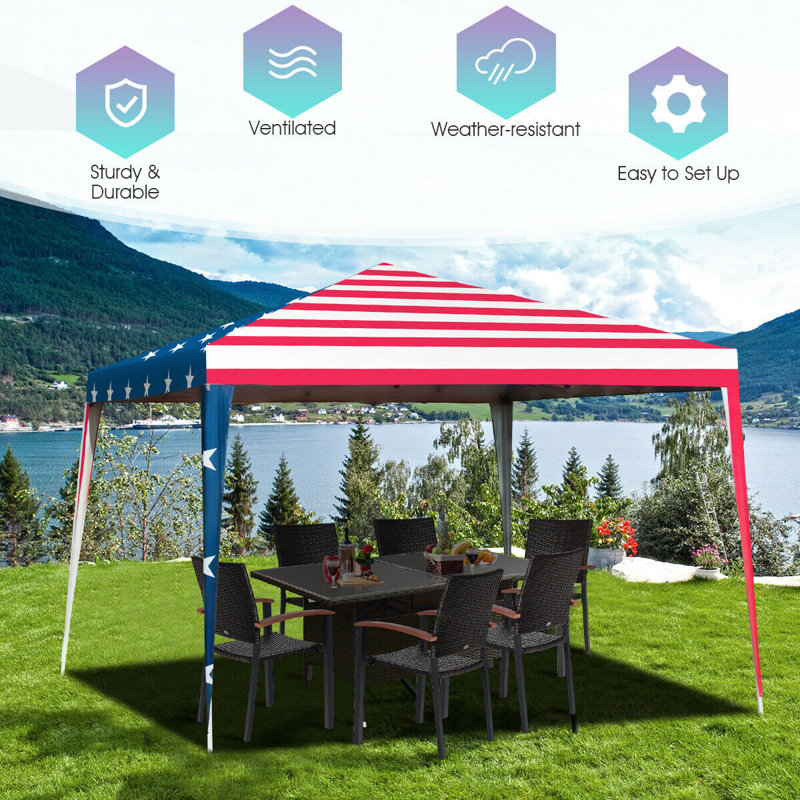 Mayfull Outdoor 10 X 10 Pop Up Canopy Tent Gazebo Canopy