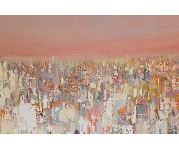 East Urban Home Urbanities Series Cityscape Painting Print On Wrapped Canvas Reviews Wayfair