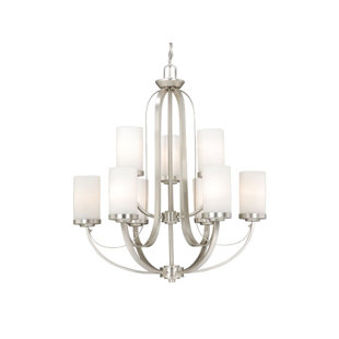 Go to store & view more images Lemelin 9-Light Shaded Chandelier by Latitude Run