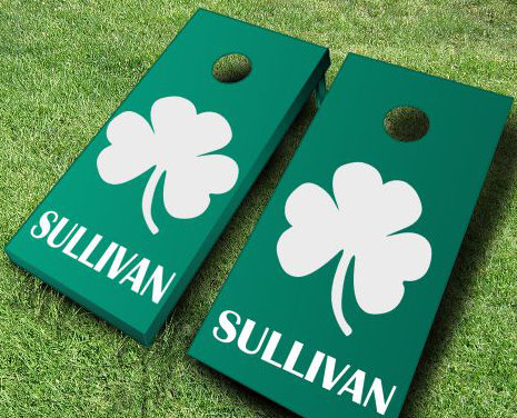 Ajjcornhole 2 X 4 Shamrock Solid Wood Cornhole Board Reviews Wayfair
