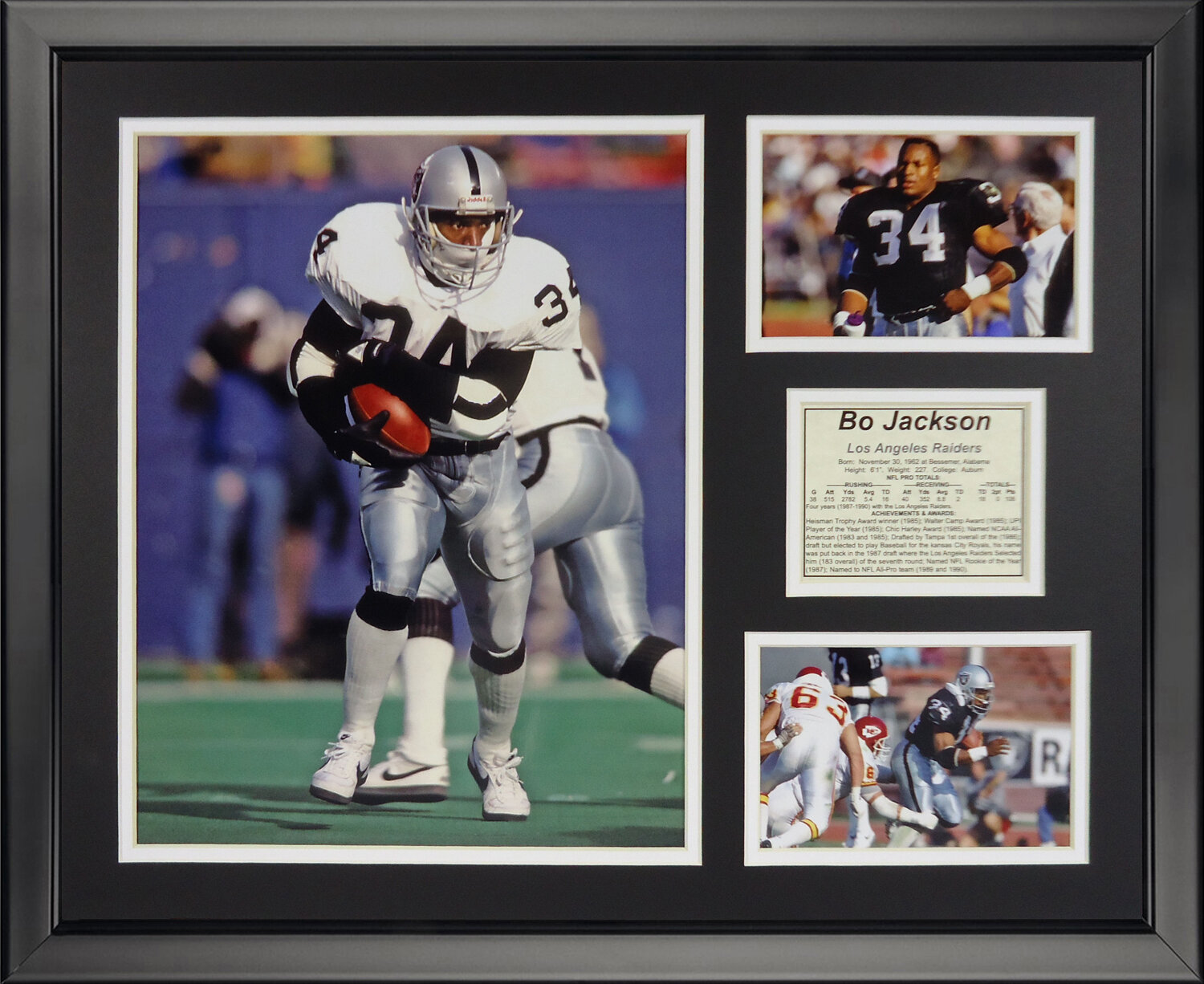 bo jackson framed jersey