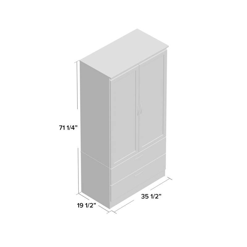 Acapella Wardrobe Armoire Reviews Joss Main Acapella Wardrobe Armoire