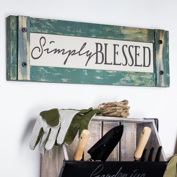 Inspirational Farmhouse Sign Wood Sign Quotes Kitchen Decor Living Room Decor Wall Decor Rustic Wood Sign Home Decor Blessed Sign