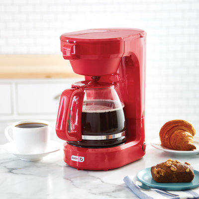 DASH 12-CUP Express Coffee Maker  Color: Red