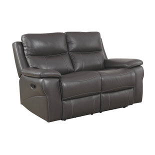 Go to store & view more images Red Barrel Studio Faulks Leather Reclining Loveseat