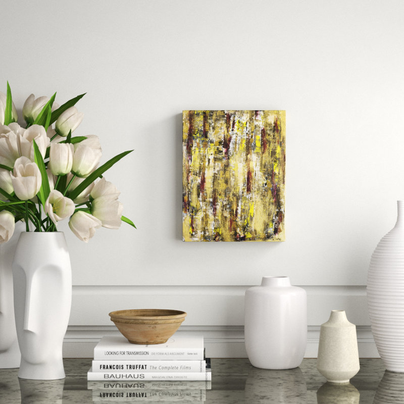 Dubois Art Llc Golden Forest Acrylic Painting Print On Canvas