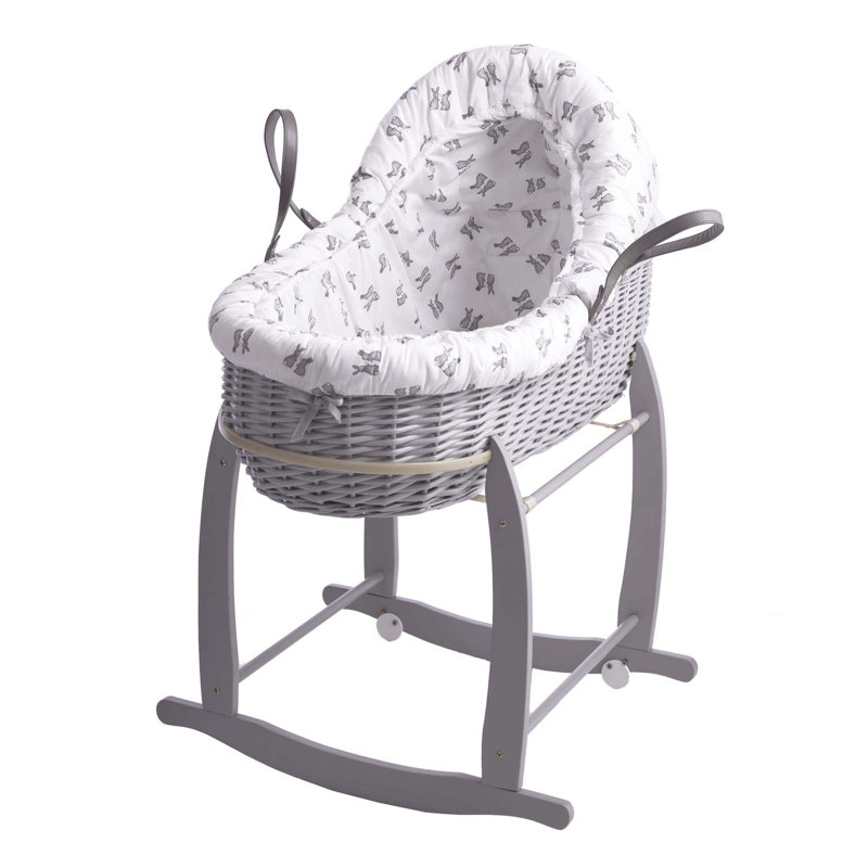 wayfair grey moses basket