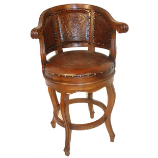 Go to store & view more images Swivel Bar Stool (Set of 4) by New World Trading