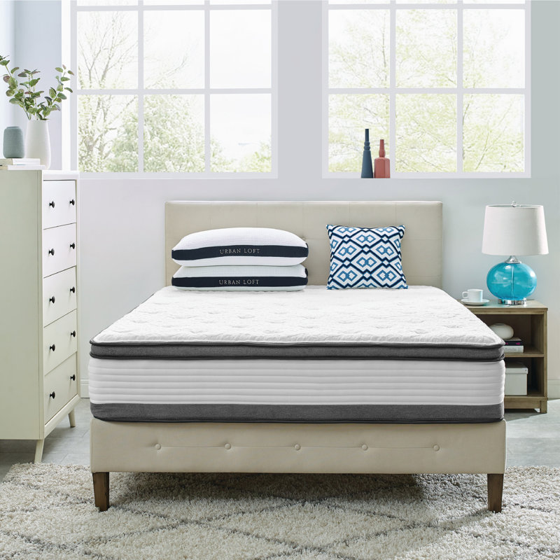 Wayfair Sleep 12" Plush Cooling Gel Hybrid Mattress Mattress Size: Queen
