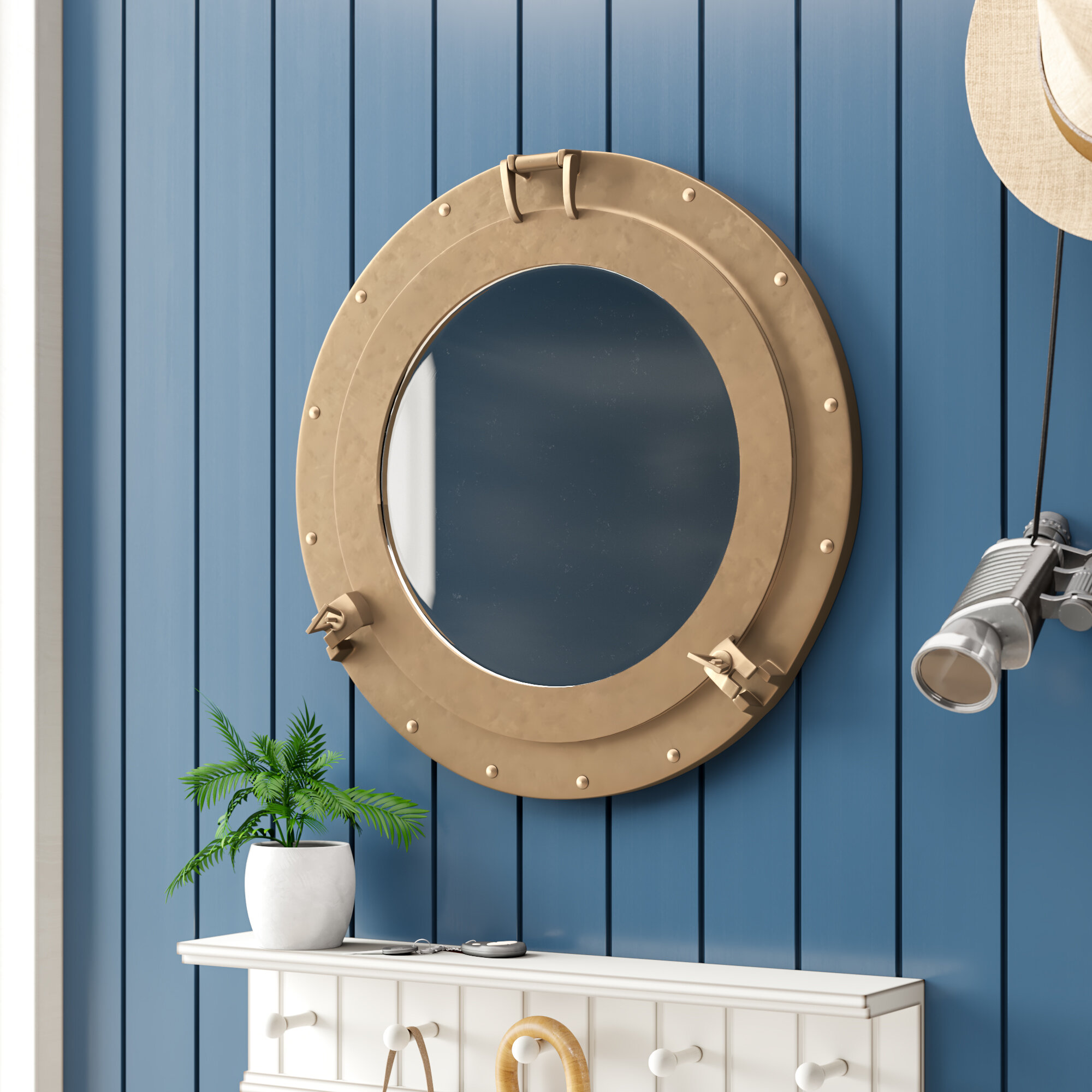 Beachcrest Home Porthole Wall Mirror Reviews Wayfair