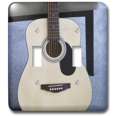 Guitar Music Instruments Double Toggle Light Switch 3dRose Theme Beige And Brown Guitar