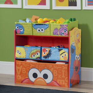 elmo wooden toy box