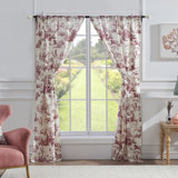 Red Toile Curtains Drapes You Ll Love In 2020 Wayfair