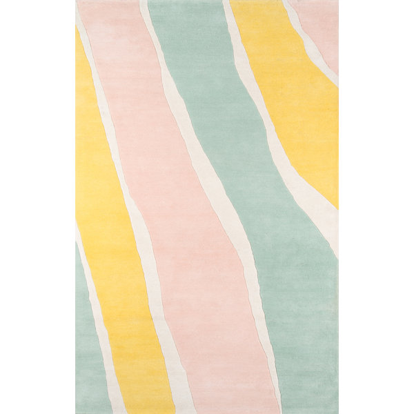 Novogratz Sorbet Handmade Tufted Wool Yellow Light Green Light Pink Rug Reviews Wayfair