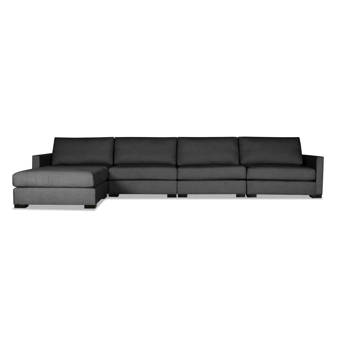 Orren Ellis Amoban 106 Wide Faux Leather Sleeper Corner Sectional Wayfair