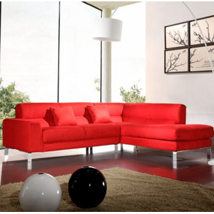 Coalpit Heath Leather Sectional by Orren Ellis Purchase