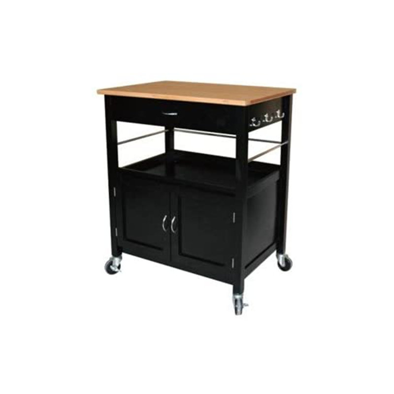 Andover Mills Mcconnell Kitchen Island Cart with Natural ...