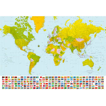 Wallpops Map Of The World Wall Mural Wayfairca