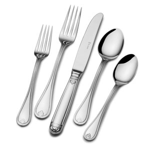 Pearl Handle Flatware Wayfair Pearle 80 Piece Flatware Set