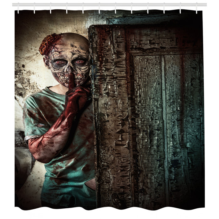 East Urban Home Zombie Shower Curtain Set Hooks Wayfair
