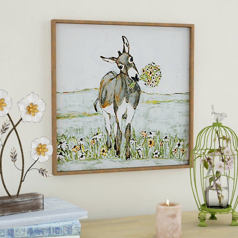 Ophelia Co Donkey Framed Art Reviews Wayfair