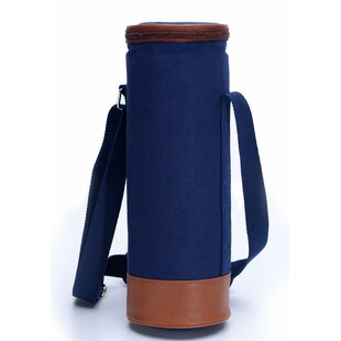 Wine/Champagne Insulated Picnic Tote Bag By Symple Stuff