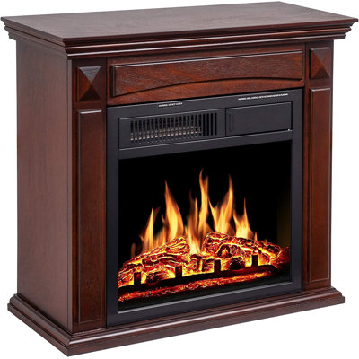 Freestanding Electric Fireplace With Remote Control.
