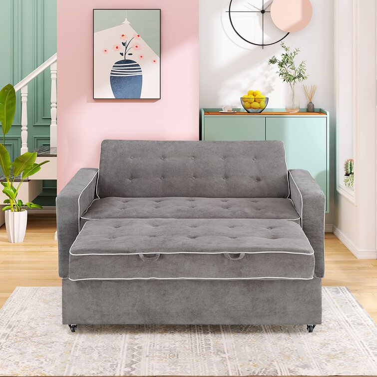 Latitude Run® 66.54'' Square Arm Sofa Bed | Wayfair.ca