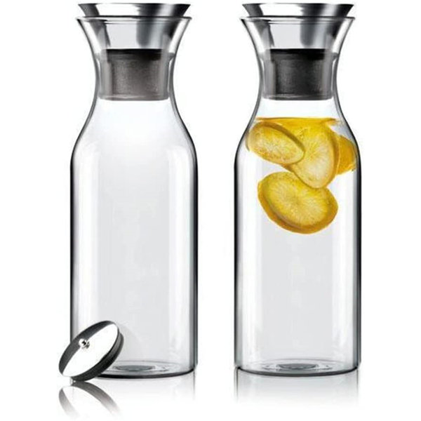 Arte 35 Oz Drip-free Fridge Carafe Ice Tea Maker Water With Stainless Steel Flow 