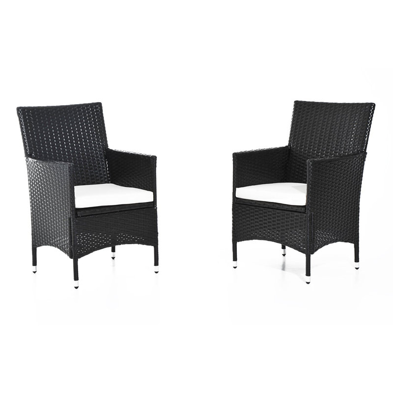 wicker dining chairs with cushions