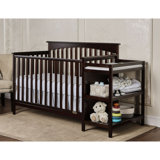 baby beds with changing table attached