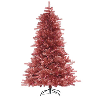 9 Foot Pink Pre Lit Christmas Trees You Ll Love Wayfair 9 Pine Artificial Christmas Tree With 1000 Pink Lights