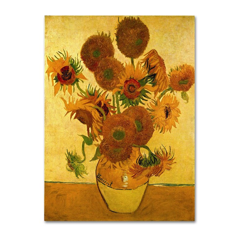 Sunflowers in Flower Vase #1 Vincent Van Gogh Wall Picture 8x10 Art Print 