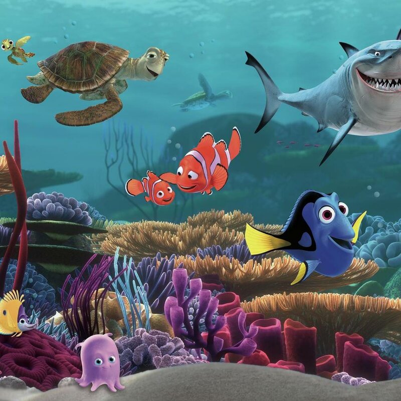 Finding Nemo Underwater Cartoon Full Wall Mural Photo Wallpaper Print Home  Kids Home & Garden Building & Hardware 