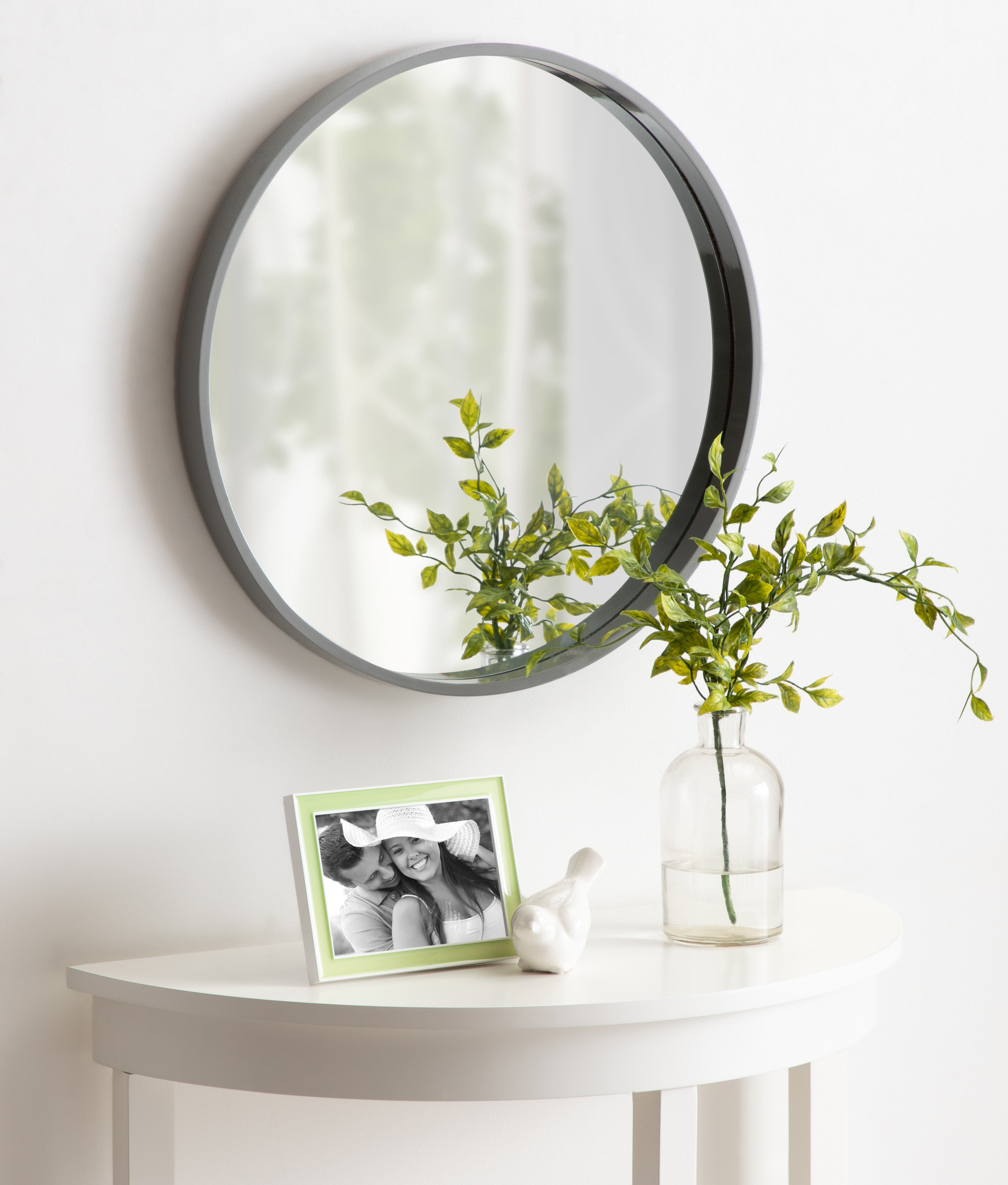 Gracie Oaks Homerton Round Wall Accent Mirror Reviews Wayfair