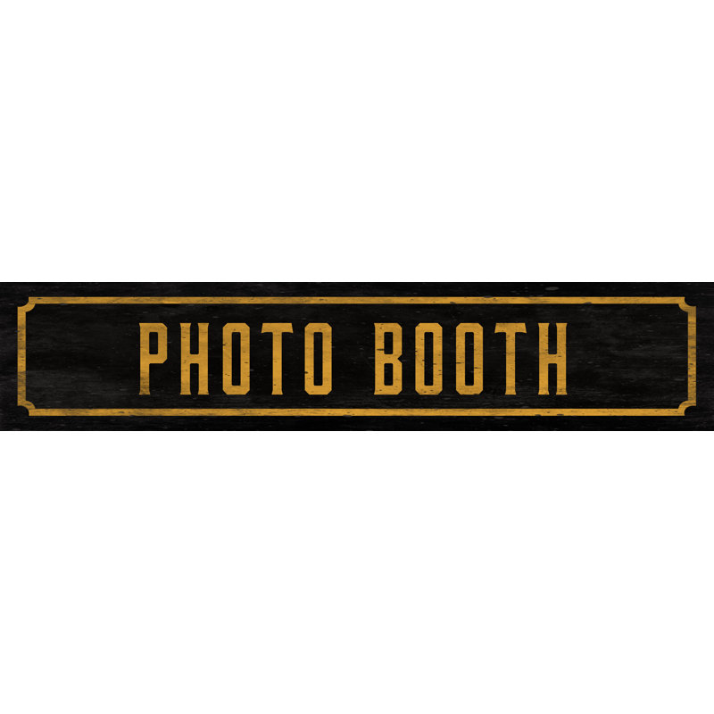 Watson Co Photo Booth Street Sign Wall Décor Wayfair