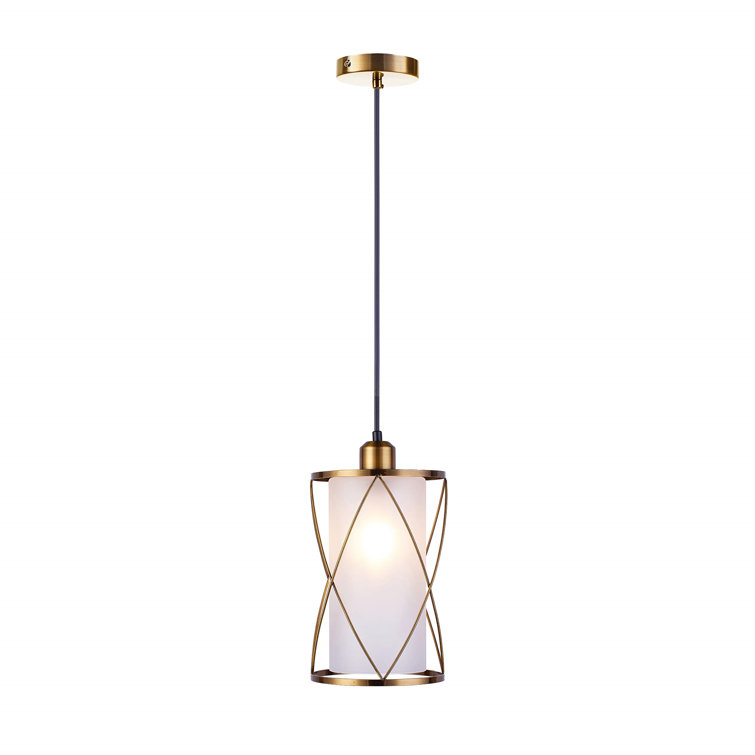 Modern Brushed Nickel Pendant Light With Clear Glass Mini Cylinder Pendant  Lighting Fixture For Kitchen Island Sink Counter Farmhouse