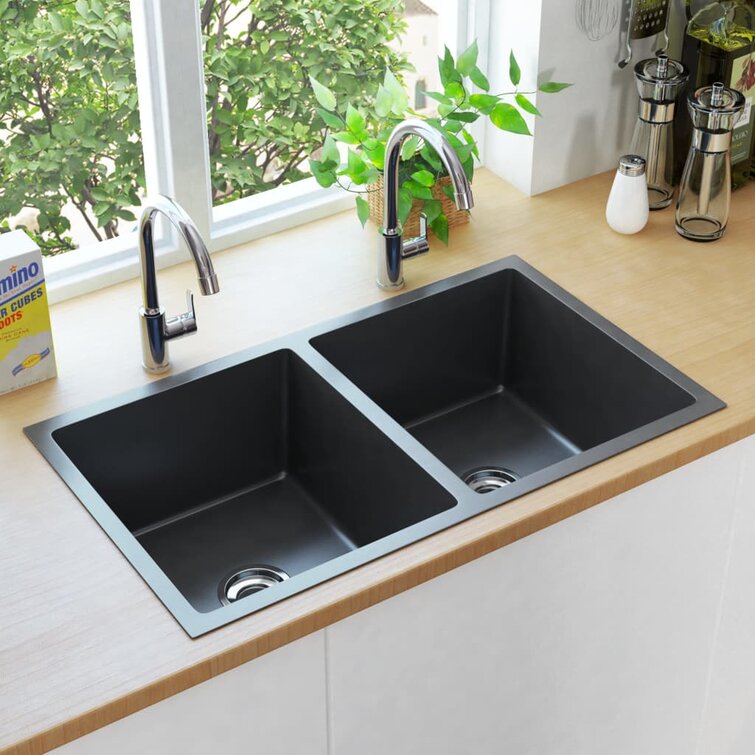 Belfry Kitchen Mariel Double Bowl Undermount Kitchen Sink Reviews Wayfair Co Uk