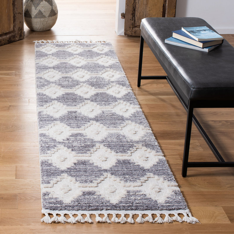 Albie Geometric Ivory Gray Indoor Area Rug Reviews Joss Main
