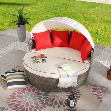 Outdoor 2 Seater Bench Pad Garden Furniture Seat Cushion Non-Slip Pillow 3 Color 