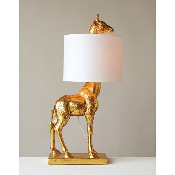 gold animal table lamp